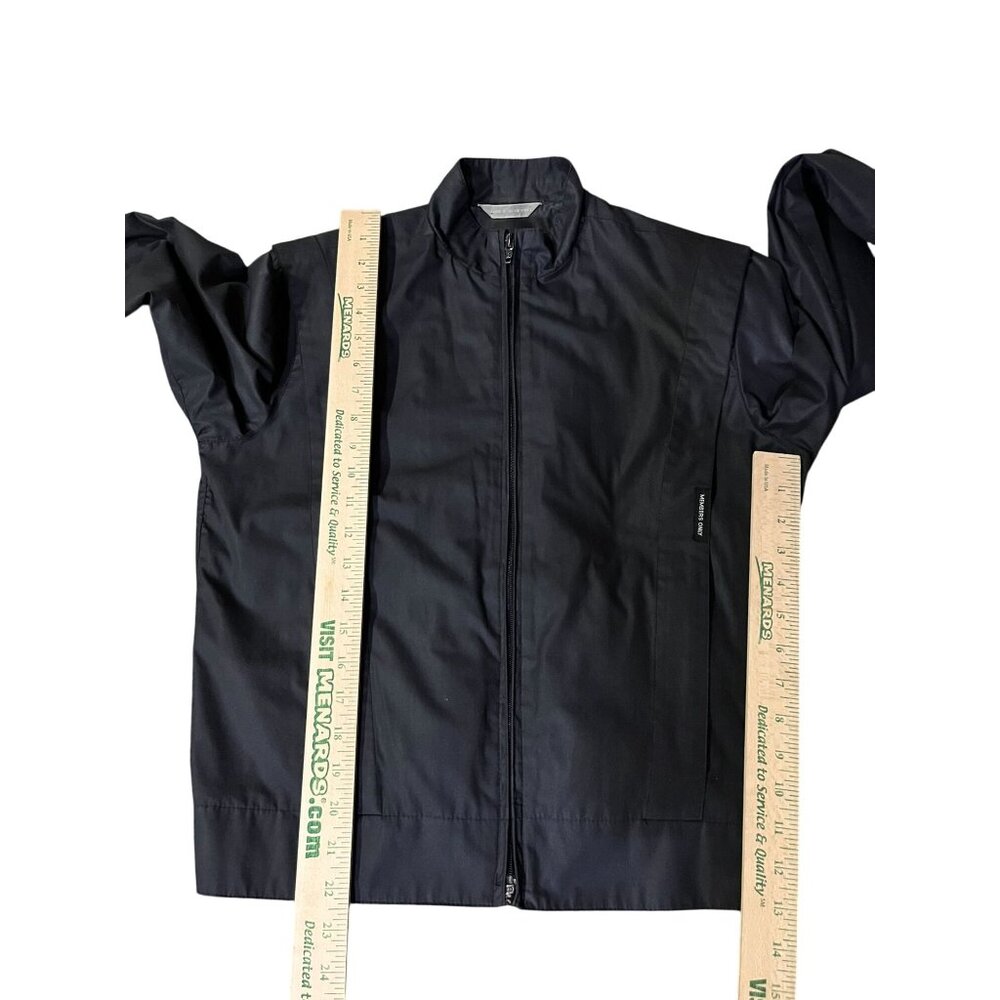 Vintage Member’s Only Jacket Juniors 7/8 Black Zip Padded Hong Kong 80s Used - Picture 11 of 16